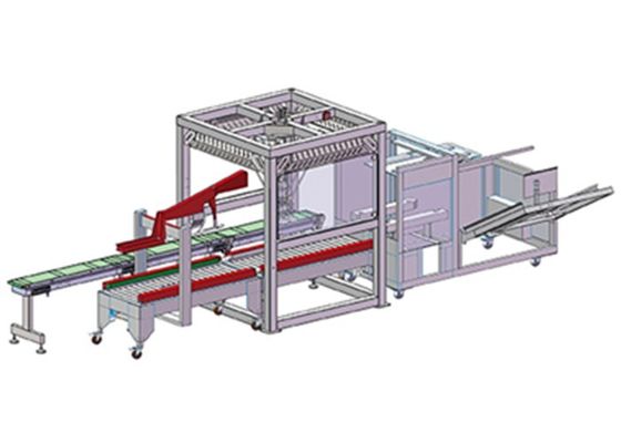 Karton için Paralel Manipülatörlü Torba Paketleme Makinası